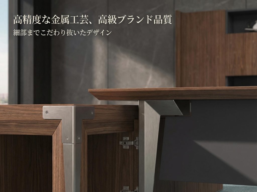 メイシーシリーズ 高級エグゼクティブデスク 輸入小山目ウォールナット 多機能配線ボックス付き ラミノ加工 メイシーシリーズ 高級エグゼクティブデスク 輸入小山目ウォールナット 多機能配線ボックス付き ラミノ加工