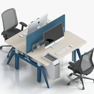 カスター昇降シリーズ スタッフデスク 無公害噴粉加工 双電動モーター プロフェッショナルオフィス