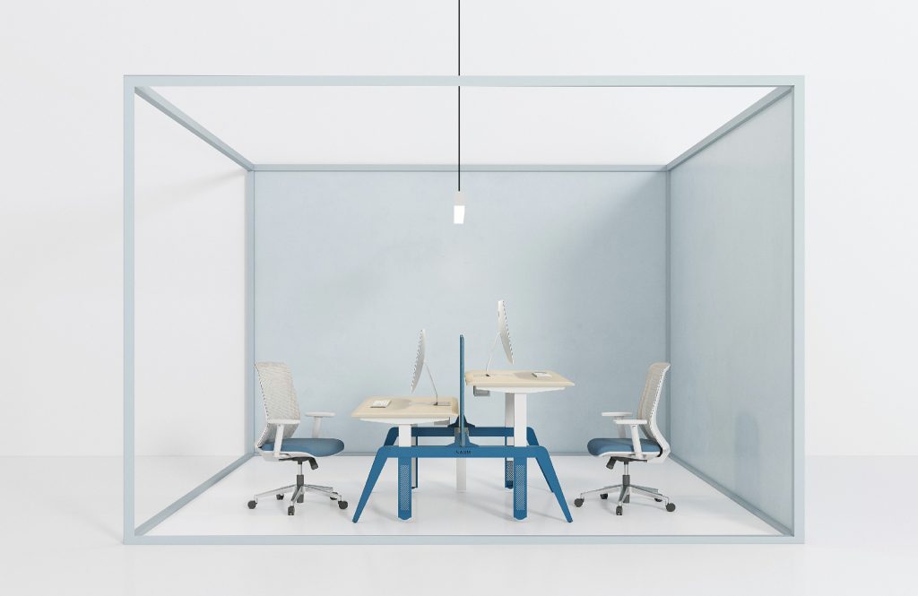  カスター昇降シリーズ スタッフデスク 無公害噴粉加工 双電動モーター プロフェッショナルオフィス