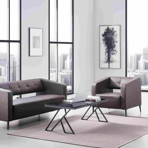 wd2123シリーズオフィスレセプションソファ イタリア輸入「陽光」ブランド牛皮 デュポン高密度高反発スポンジ 人体工学設計