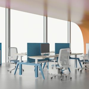 カスター昇降シリーズ スタッフデスク 無公害噴粉加工 双電動モーター プロフェッショナルオフィス