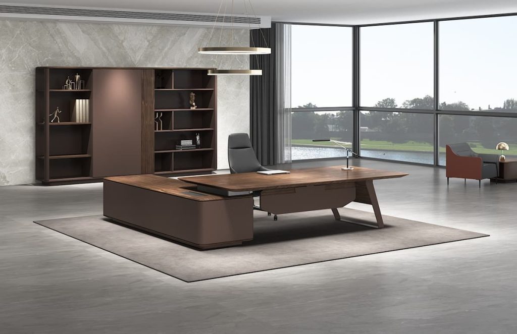 極致シリーズ ブックケース ファイルキャビネット 輸入天然小山紋クルミ木皮 上思華林e0級高密度板 华润pu塗料