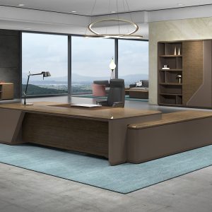 ヴィーデンシリーズ 高級エグゼクティブデスク モダンシンプル 多機能配線ボックス付き 高性能大班台