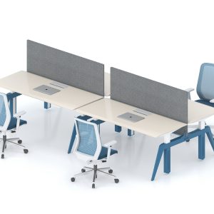 カスター昇降シリーズ スタッフデスク 無公害噴粉加工 双電動モーター プロフェッショナルオフィス