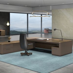 ヴィーデンシリーズ 高級エグゼクティブデスク モダンシンプル 多機能配線ボックス付き 高性能大班台