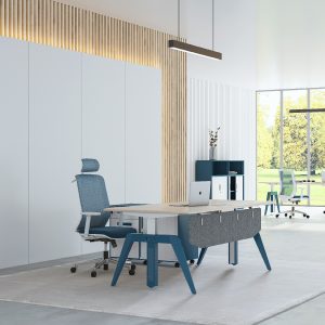 カスマン昇降式執務机 ダブルモーター電動昇降 環境にやさしい粉体塗装 集線ボックス付き 宝鋼製スチールフレーム 冠輝五金 オフィス家具