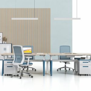 カスター昇降シリーズ スタッフデスク 無公害噴粉加工 双電動モーター プロフェッショナルオフィス