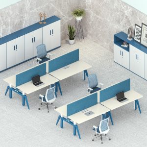 カスター昇降シリーズ スタッフデスク 無公害噴粉加工 双電動モーター プロフェッショナルオフィス