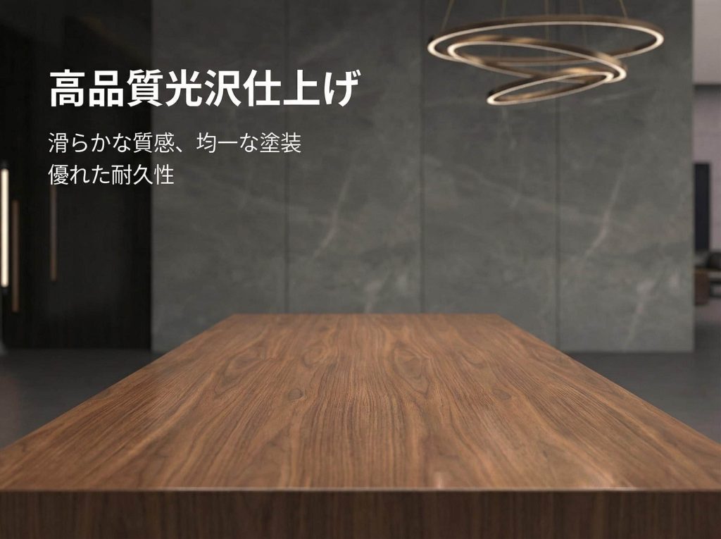ミンシーシリーズ 高級エグゼクティブ行政デスク 輸入天然小山紋ウォールナット木皮 黒ヘアライン配線ボックス 高級エグゼクティブデスク 輸入小山目ウォールナット 多機能配線ボックス付き ラミノ加工メイシーシリーズ