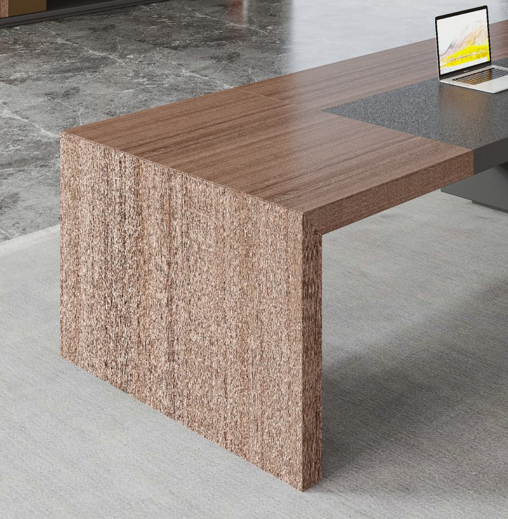 ミンチェシリーズ 高級エグゼクティブデスク 天然ウォールナット木皮 黒ヘアライン反転配線ボックス 多機能コンセント ミンチェシリーズ 高級エグゼクティブデスク 天然ウォールナット木皮 黒ヘアライン反転配線ボックス 多機能コンセント