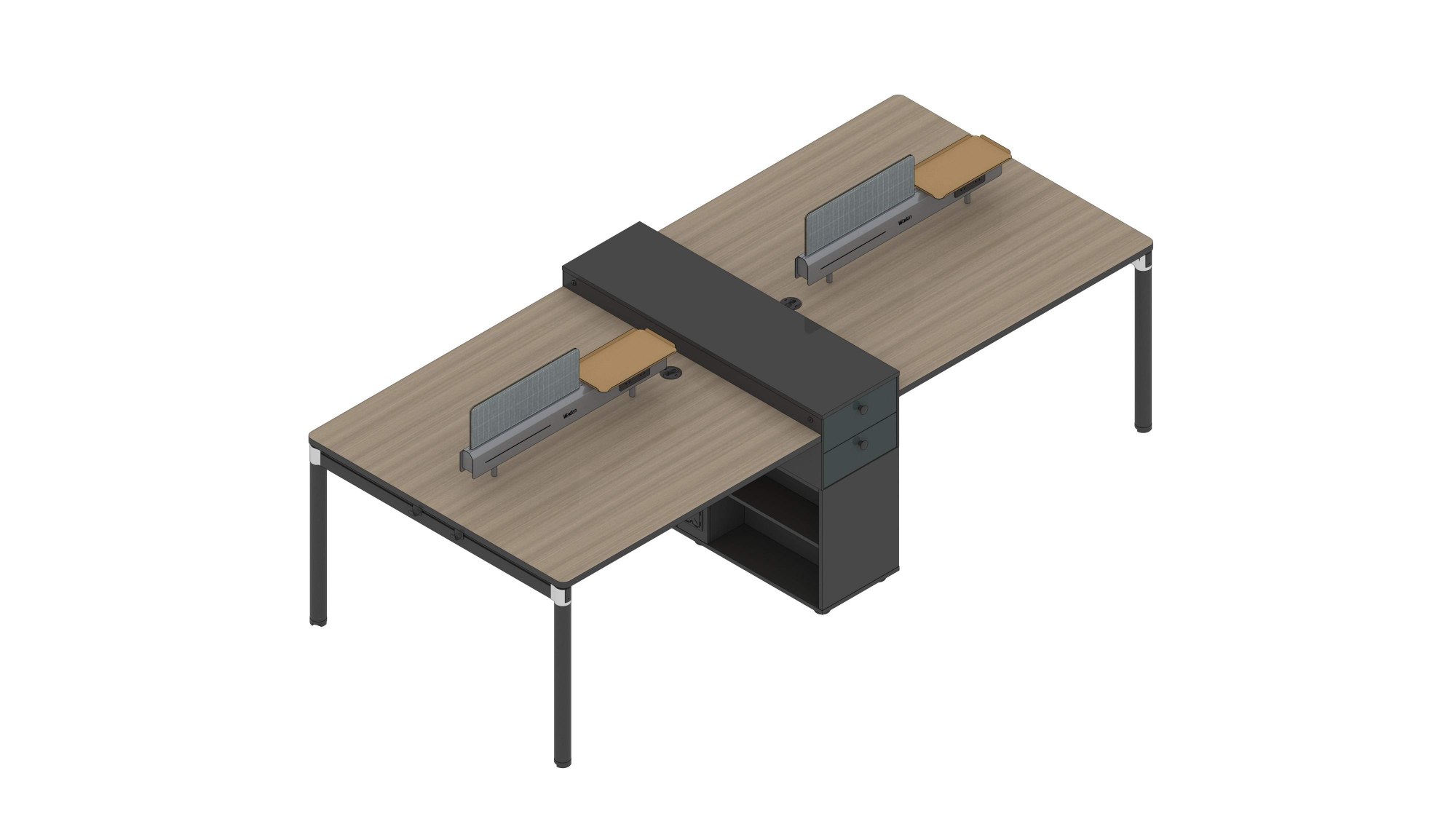 格調eタイプ 2人・4人組み合わせスタッフデスク 亜創e0グレード アルミニウム拉丝反転線蓋 格調eタイプ 2人・4人組み合わせスタッフデスク 亜創e0グレード アルミニウム拉丝反転線蓋