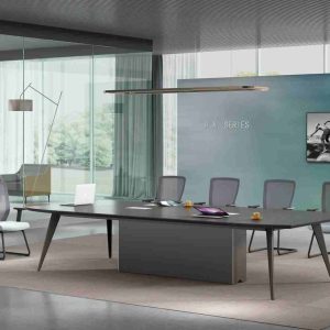 ローランドシリーズ会議用テーブルは、高品質素材と精密な製造技術を融合し、各種ビジネス会議シーンに最適なプロフェッショナルワークスペースを提供します