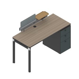 格調bタイプ スタッフデスク 豊林e0グレード アルミニウム拉丝反転線蓋 宝鋼鋼架脚