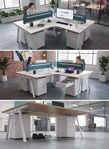 ピーターシリーズEタイプ 3人用コンビネーションデスク 豊林E0グレード 並べてずらし組立て ピーターシリーズeタイプ 3人用コンビネーションデスク 豊林e0グレード 並べてずらし組立て