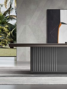 领御シリーズ会議机 豊林e0級高密度パーティクルボード 德国夏特饰面纸 冠辉五金