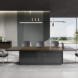 领御シリーズ会議机 豊林e0級高密度パーティクルボード 德国夏特饰面纸 冠辉五金