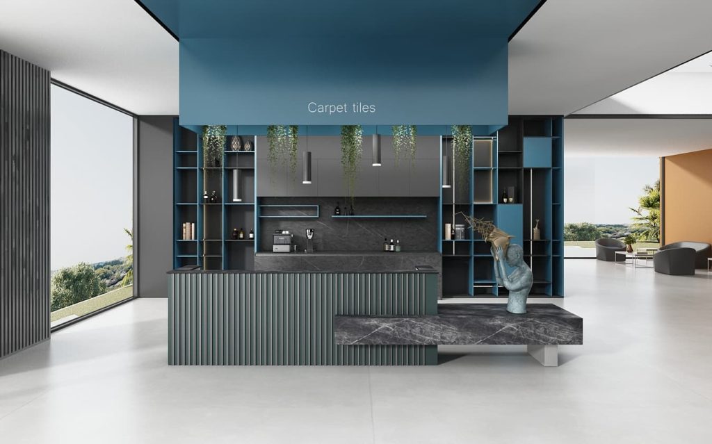 ブランドシリーズ フロントレセプションデスク 豊林e0級高密度パーティクルボード ドイツ夏特化粧紙 冠輝金具