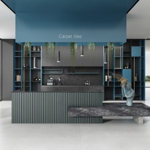 ブランドシリーズ フロントレセプションデスク 豊林e0級高密度パーティクルボード ドイツ夏特化粧紙 冠輝金具