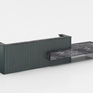 ブランドシリーズ フロントレセプションデスク 豊林e0級高密度パーティクルボード ドイツ夏特化粧紙 冠輝金具