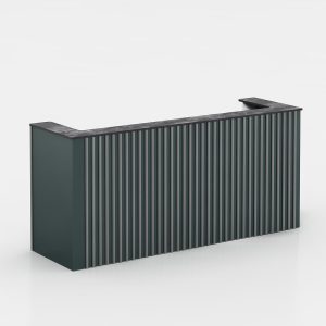 ブランドシリーズ フロントレセプションデスク 豊林e0級高密度パーティクルボード ドイツ夏特化粧紙 冠輝金具