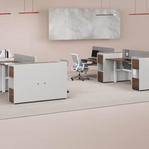 カスター昇降シリーズ スタッフデスク 無公害噴粉加工 双電動モーター プロフェッショナルオフィス