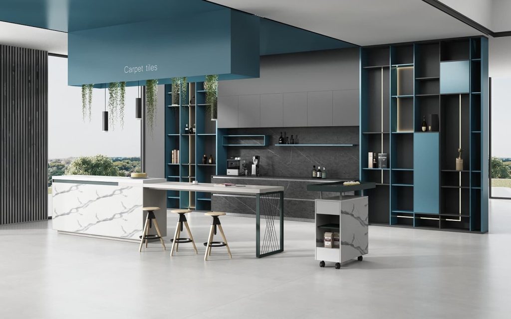 領御シリーズ バーティーテーブル 豊林e0級高密度パーティクルボード 60mm複合加厚板 鋼製台脚 冠輝金具