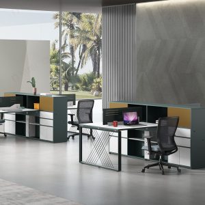 オフィス社員用デスク 領御シリーズf款 86コンセント対応 多機能収納 プロフェッショナル