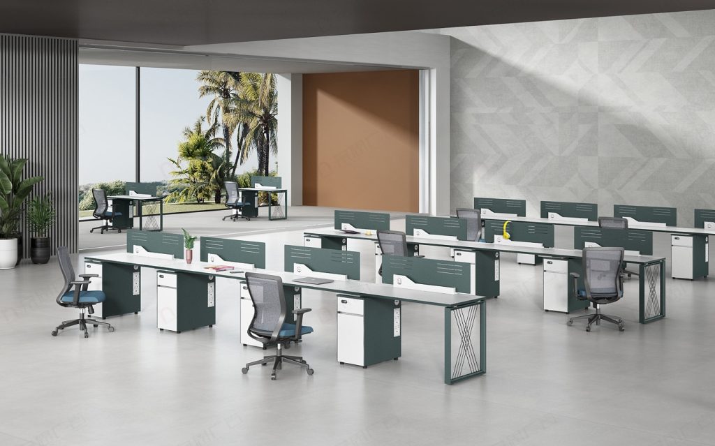  オフィス社員用デスク 領御シリーズ 86コンセント取り付け可能 多機能収納 耐久性