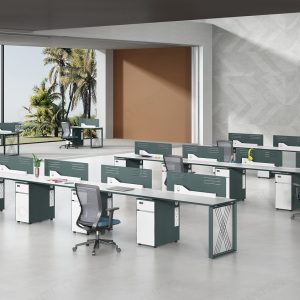 オフィス社員用デスク 領御シリーズ 86コンセント取り付け可能 多機能収納 耐久性