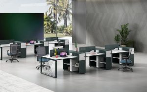  領御シリーズc款 社員用デスク 豊林e0級環境保護刨花板 ドイツ夏特化粧紙 オフィス家具86コンセント対応 多機能収納 プロフェッショナル