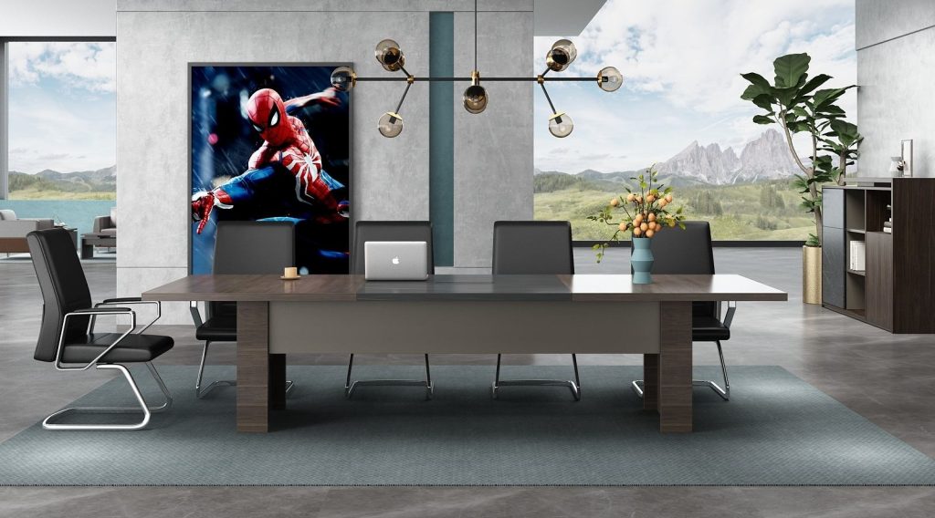  オークシリーズ 会議用テーブル 豊林e0級環境保護刨花板 ドイツ夏特化粧紙 オフィス家具