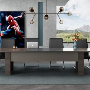 オークシリーズ 会議用テーブル 豊林e0級環境保護刨花板 ドイツ夏特化粧紙 オフィス家具