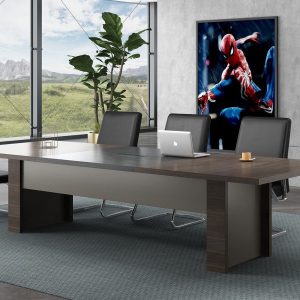 オークシリーズ 会議用テーブル 豊林e0級環境保護刨花板 ドイツ夏特化粧紙 オフィス家具