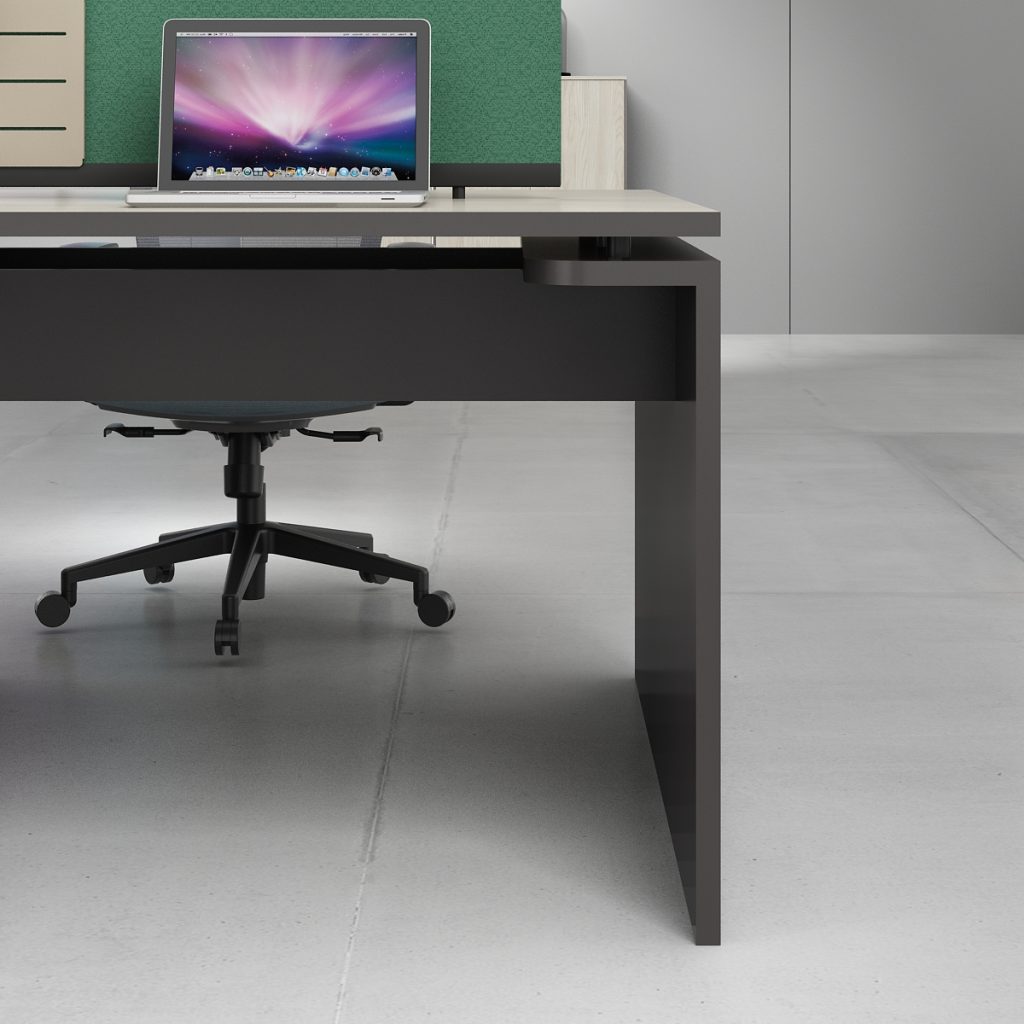  オフィス社員用デスク オークシリーズd款 86コンセント対応 配線通路 多機能収納