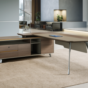 ベントレーシリーズ 高級エグゼクティブ行政デスク 豊林e0グレード高密度パーティクルボード ドイツ夏特化粧紙