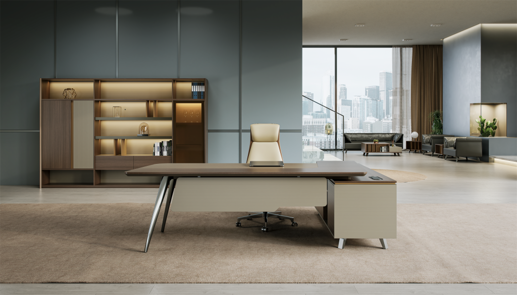 ベントレーシリーズ 高級エグゼクティブ行政デスク 豊林e0グレード高密度パーティクルボード ドイツ夏特化粧紙