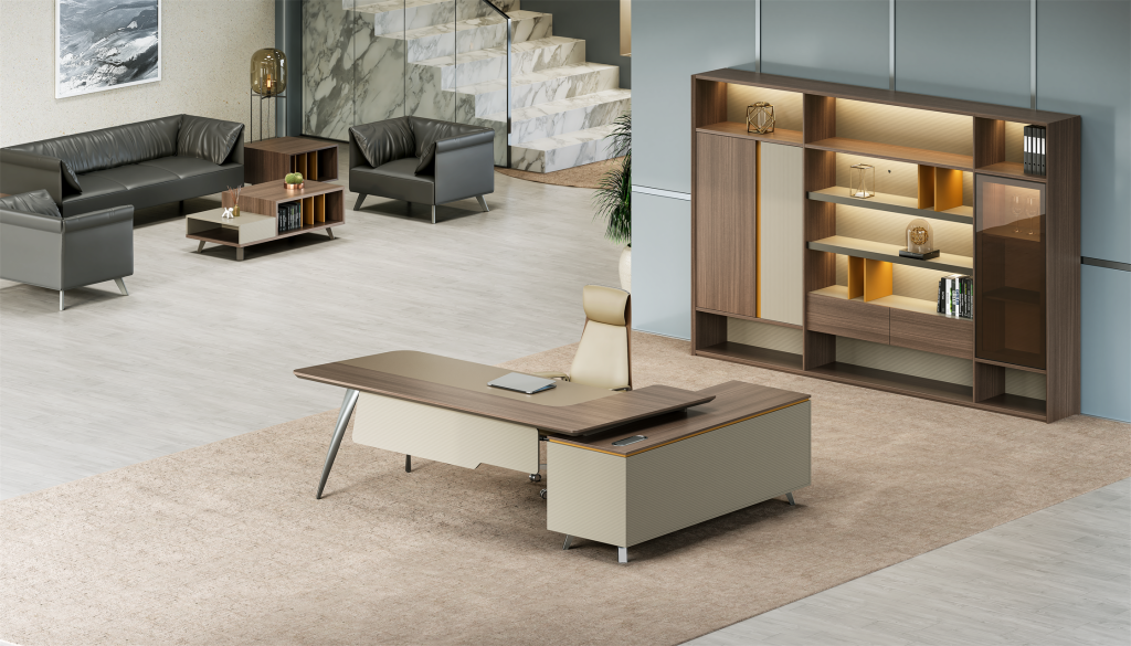 ベントレーシリーズ 高級エグゼクティブ行政デスク 豊林e0グレード高密度パーティクルボード ドイツ夏特化粧紙