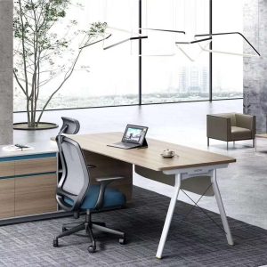 ピーターシリーズ執務机 br文房具線盒付き 86タイプコンセント孔予約 パソコン本体収納+配線整理機能