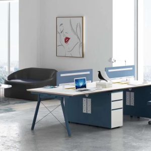 ピーターシリーズbタイプ スタッフデスク 豊林e0グレード ノーハンドルデザイン 宝鋼鋼架脚現代的オフィス家具です