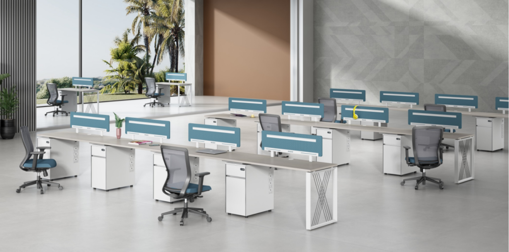  オフィス社員用デスク 領御シリーズ 86コンセント取り付け可能 多機能収納 耐久性