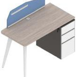 ローランドシリーズc款 社員用デスク 豊林e0級環境保護刨花板 ドイツ夏特化粧紙 オフィス家具