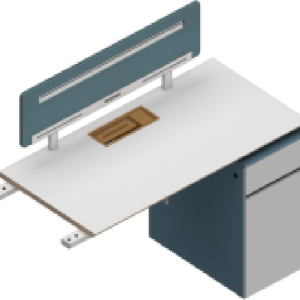 ピーターシリーズaタイプ スタッフデスク 豊林e0グレード ノーハンドルデザイン 宝鋼鋼架脚