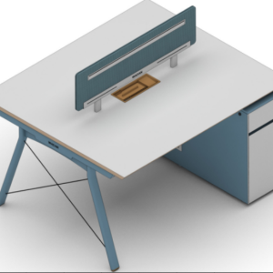 ピーターシリーズaタイプ スタッフデスク 豊林e0グレード ノーハンドルデザイン 宝鋼鋼架脚