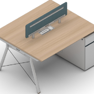 ピーターシリーズaタイプ スタッフデスク 豊林e0グレード ノーハンドルデザイン 宝鋼鋼架脚