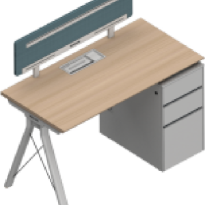 ピーターシリーズbタイプ スタッフデスク 豊林e0グレード ノーハンドルデザイン 宝鋼鋼架脚現代的オフィス家具です