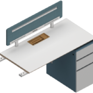 ピーターシリーズbタイプ スタッフデスク 豊林e0グレード ノーハンドルデザイン 宝鋼鋼架脚現代的オフィス家具です