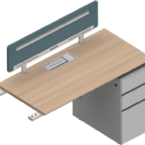 ピーターシリーズbタイプ スタッフデスク 豊林e0グレード ノーハンドルデザイン 宝鋼鋼架脚現代的オフィス家具です