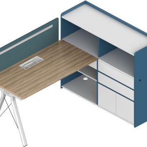 ピーターシリーズdタイプ スタッフデスク 豊林e0グレード ノーハンドル 並べてずらし組立て