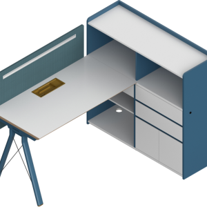 ピーターシリーズdタイプ スタッフデスク 豊林e0グレード ノーハンドル 並べてずらし組立て