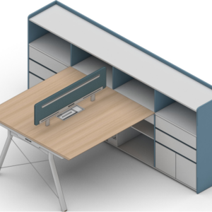ピーターシリーズdタイプ スタッフデスク 豊林e0グレード ノーハンドル 並べてずらし組立て